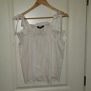 Clean Slate Cotton Blend Tie Tank 